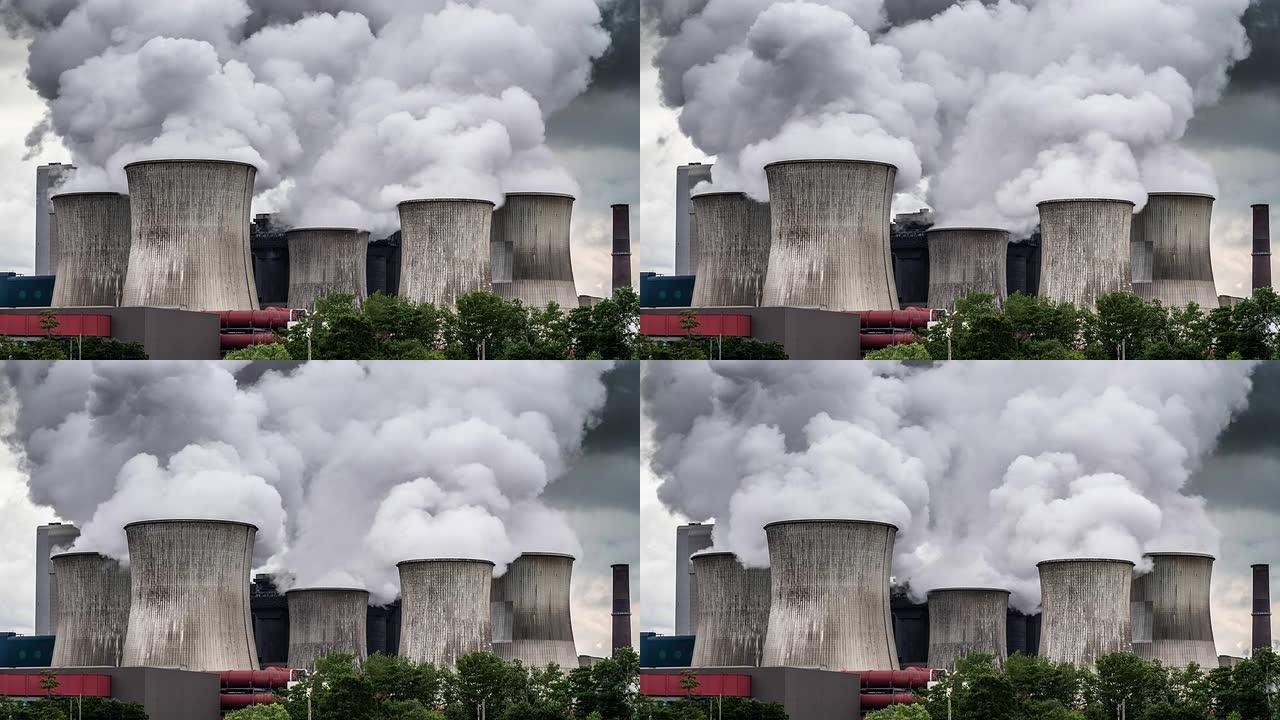 燃煤电站冷却塔工业烟雾排放环境污染煤电站