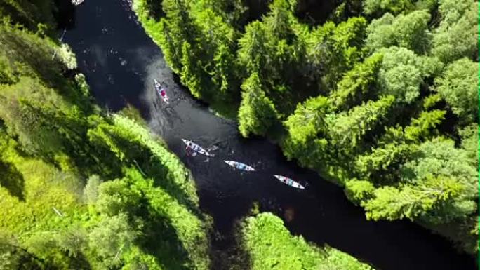 空中: 旷野河上的独木舟