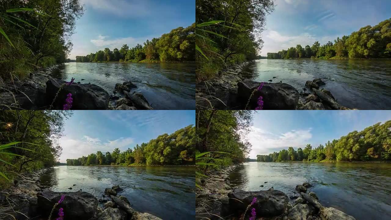 T/L 8k拍摄河边的美丽场景