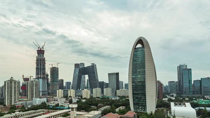 时间流逝-北京CBD和CCTV大楼