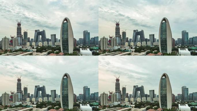 时间流逝-北京CBD和CCTV大楼