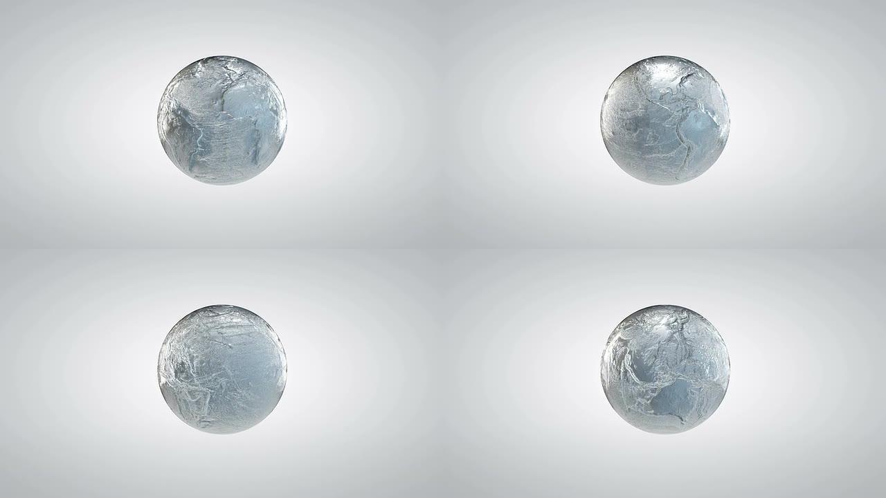 金属土星球三维动画裸眼3D