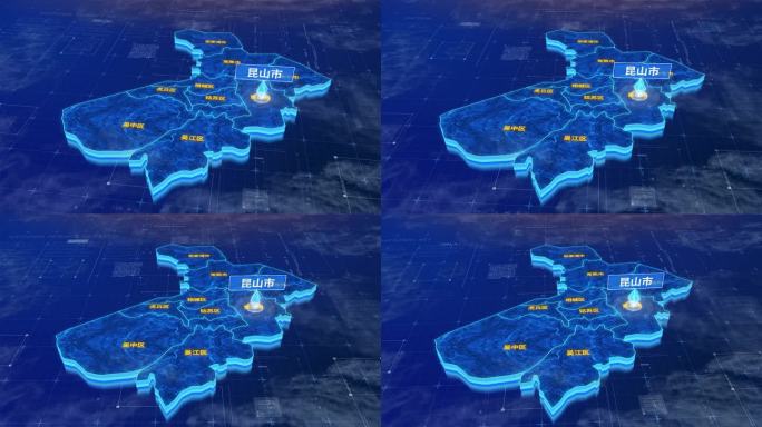 苏州市昆山市蓝色三维科技区位地图