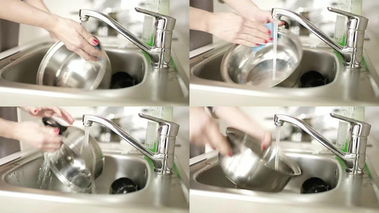 CU女人洗碗女人洗碗