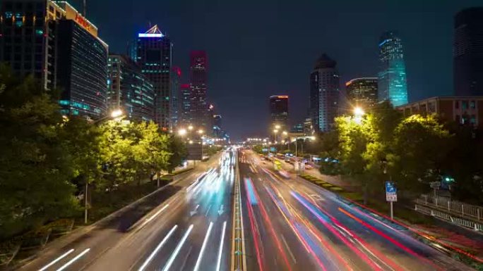 时间流逝-北京夜间交通 (WS Zoom)