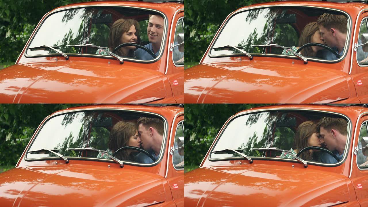 情侣在车里接吻情侣在车里接吻热恋热吻