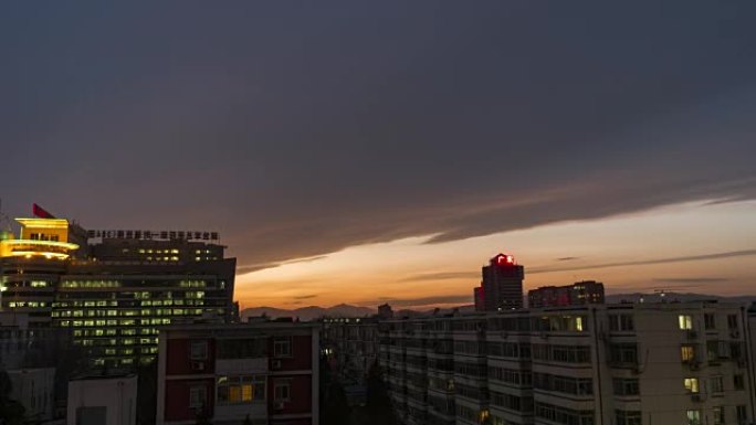 T/L WS HA PAN北京住宅区城市景观，昼夜过渡