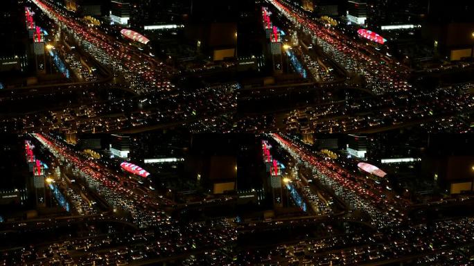 北京繁忙路口鸟瞰图