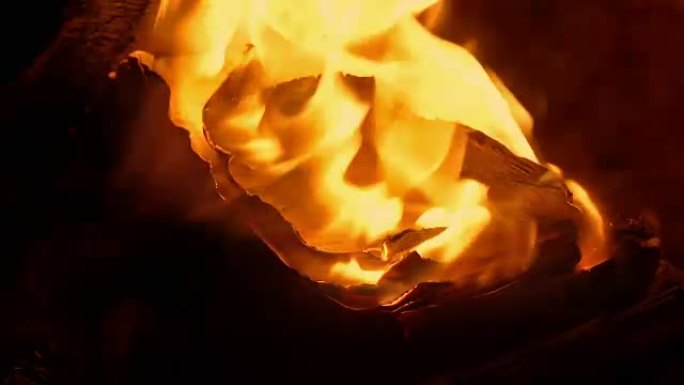 书页在火中燃烧