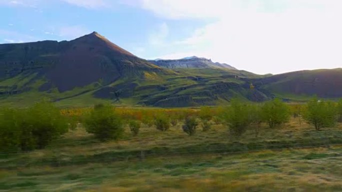 POV苔原和冰岛的山脉