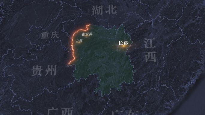 湖南省复古历史地图地形图