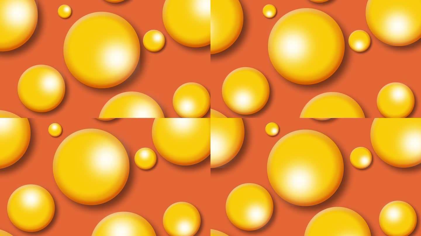 MG橙色抽象背景【AE模板】