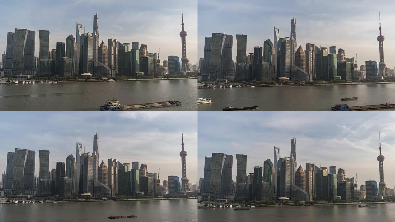 中国上海/上海市中心的T/L TU高视角