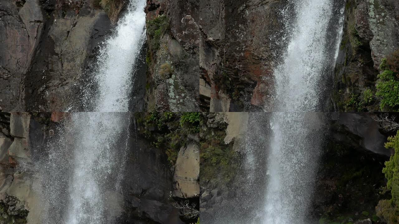 慢动作：塔拉纳基瀑布步道，鲁阿佩胡山