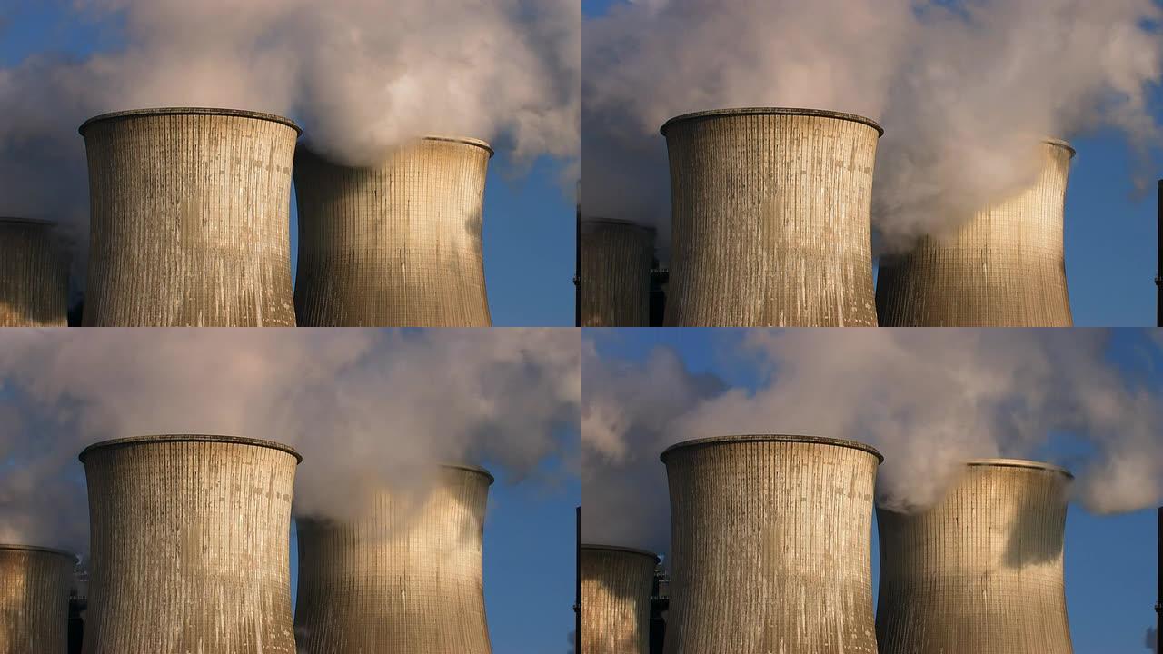 烟雾烟囱污染废气排放石化油化工火电