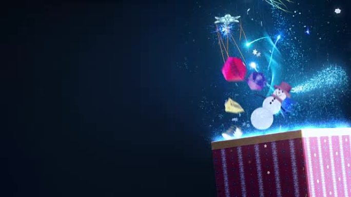 神奇的圣诞礼物圣诞礼物盒圣诞礼物动画