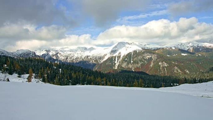 卡姆尼克-萨维尼亚阿尔卑斯山的DS冬季场景