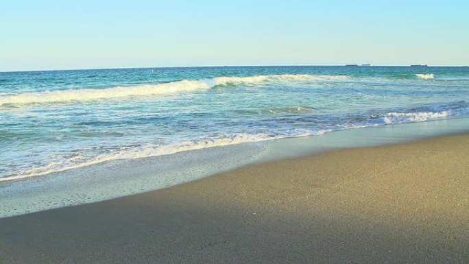 高清超级慢镜头：美丽的佛罗里达海岸