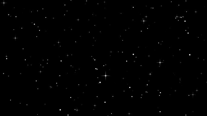 白色星空星光光斑光晕闪烁发光光效粒子背景