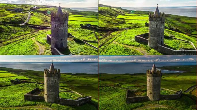 Doonagore城堡的天线，Co.爱尔兰克莱尔