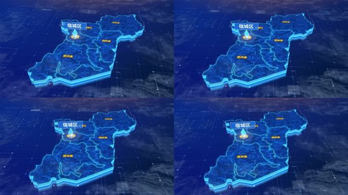 宿迁市宿城区蓝色三维科技区位地图