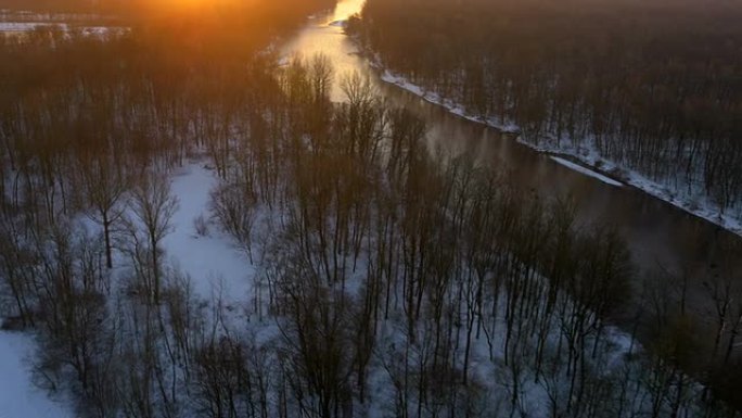冬季的阿尔穆尔河