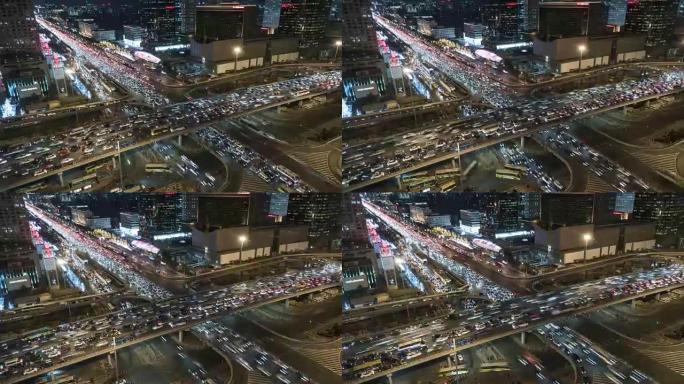T/L北京哈子夜间交通拥堵