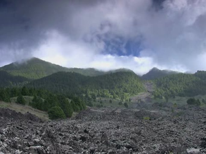 PAL：熔岩场高山峰水墨山脉