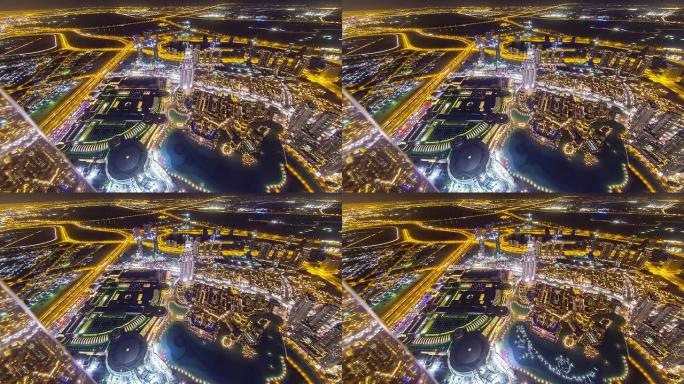 T/L迪拜令人惊叹的城市灯光