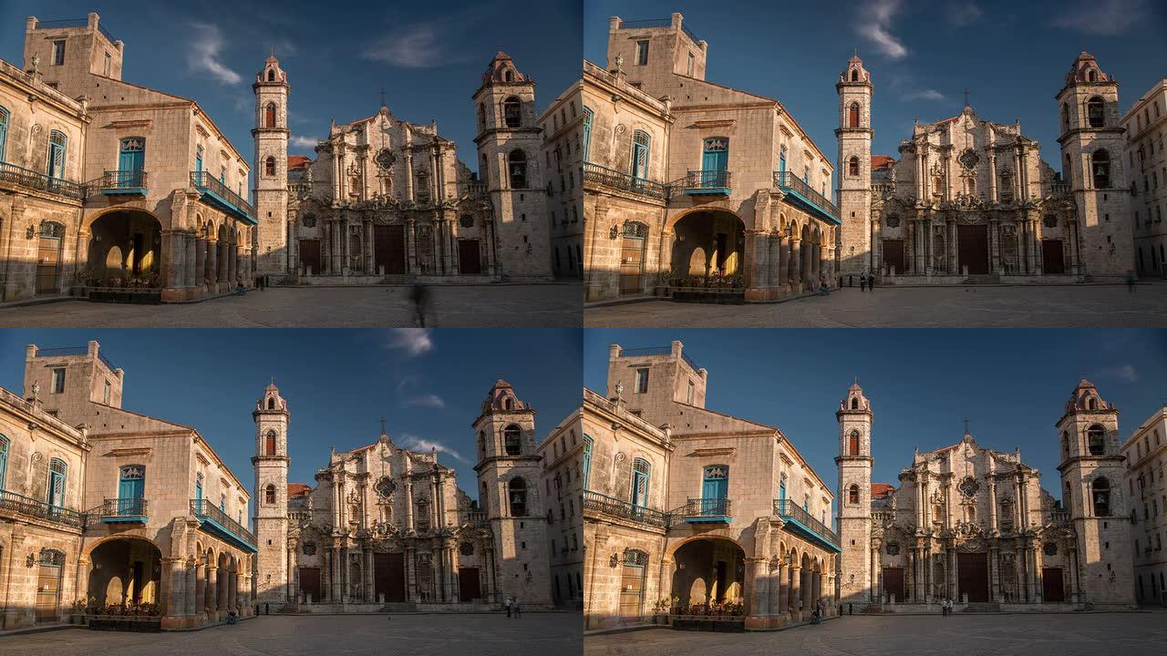 古巴哈瓦那Time-Lapse大教堂