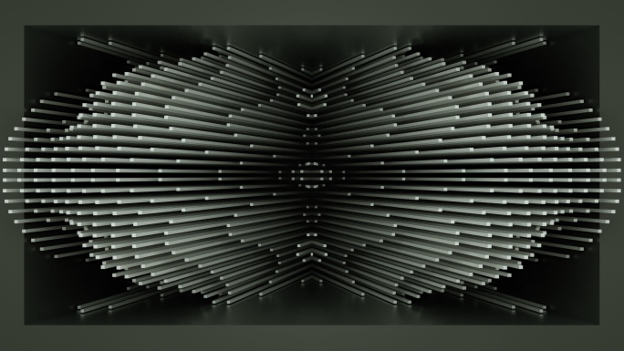 【裸眼3D】黑金空间矩阵线条艺术立体曲线