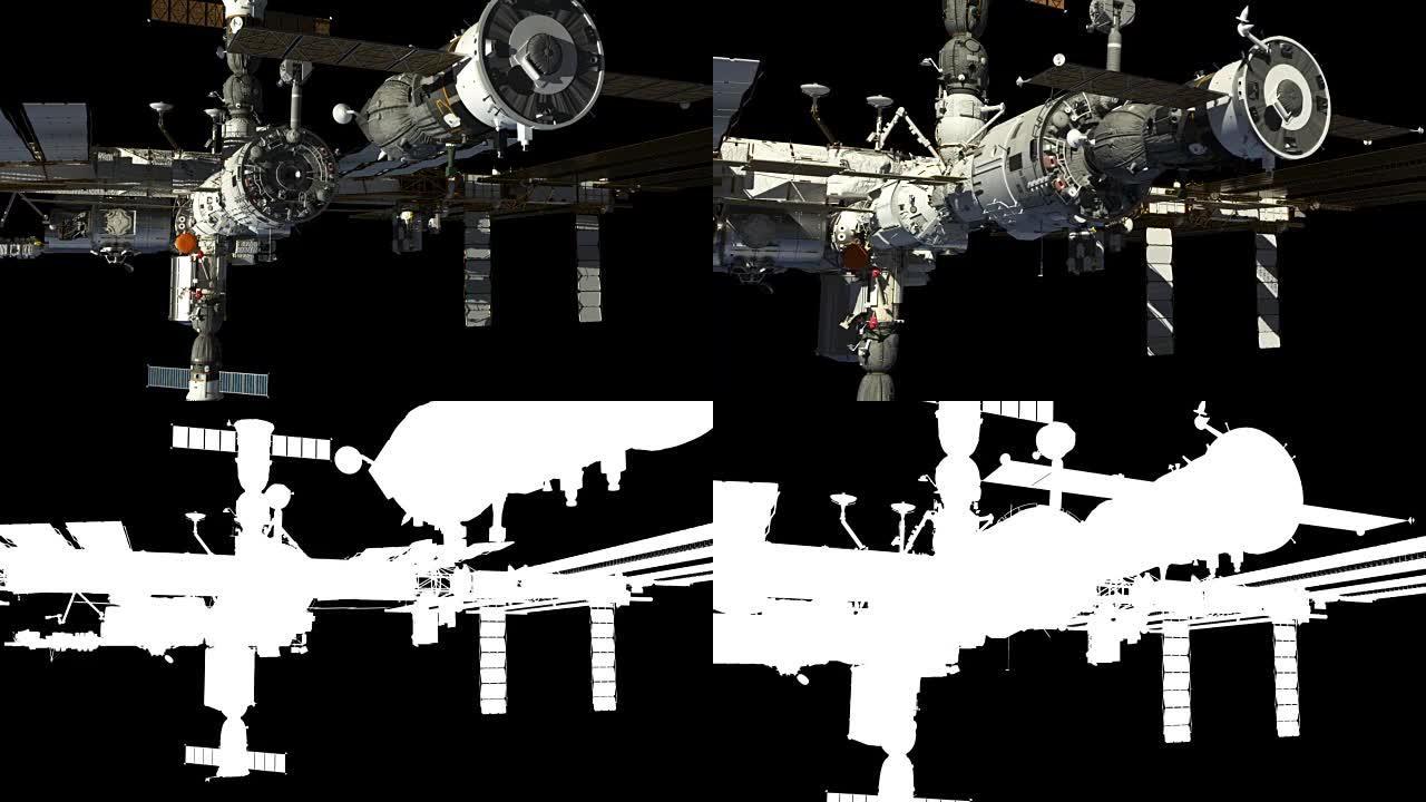 航天器与阿尔法马特号对接国际空间站。