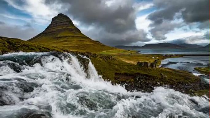 Kirkjufell景观-冰岛的Snaefellsnes半岛