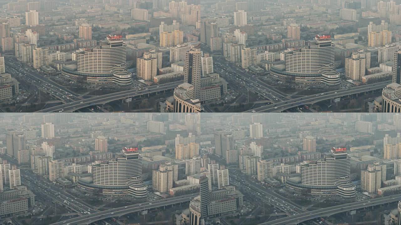 T/L MS HA PAN住宅区高角度视图，北京