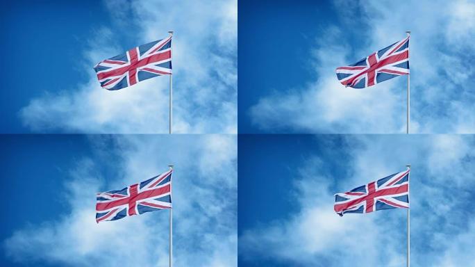 乌云密布的英国国旗
