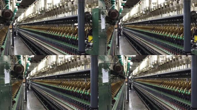 越南纺织厂内部纺织车间纺纱厂纺织厂机器