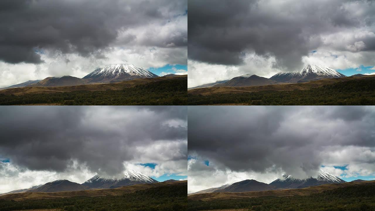 时间重叠：火山Mt Ngauruhoe