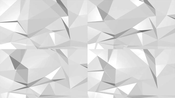 抽象白色和黑色混凝土三角形渐变图案背景，4K(UHD)
