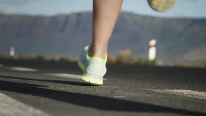 跑步有氧运公路上奔跑生命