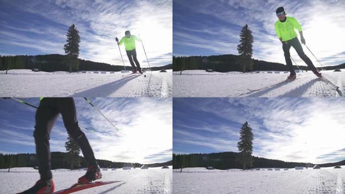 青年男子越野滑雪运动员