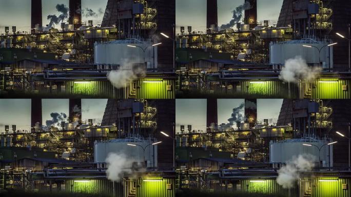 石油工业烟囱污染废气变暖石化油化工火电