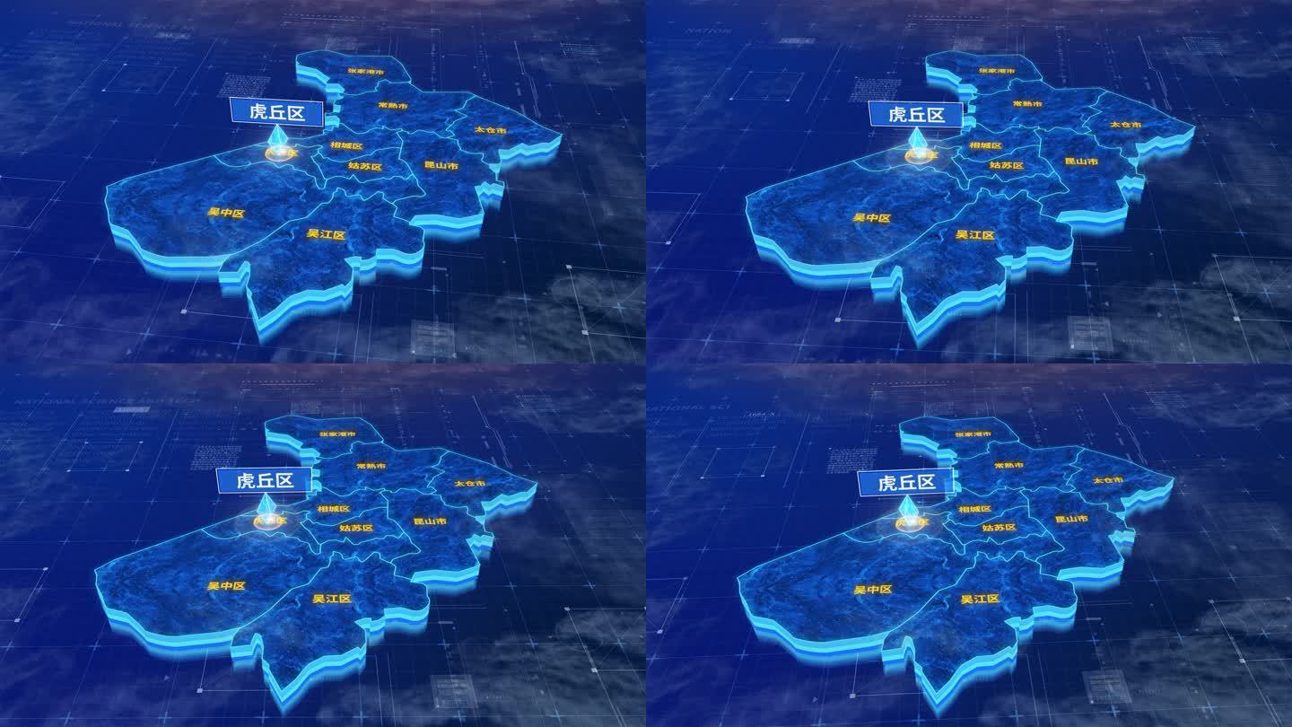 苏州市虎丘区蓝色三维科技区位地图