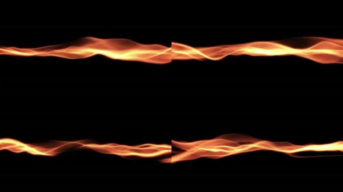 火粒子（可循环）抽象粒子扭曲动态波浪线条