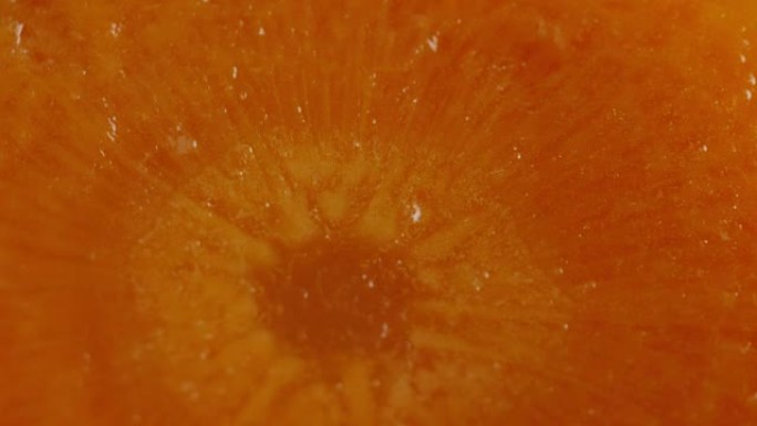 胡萝卜的宏观镜头，富含维生素a、B和C。胡萝卜还含有许多矿物质和糖。