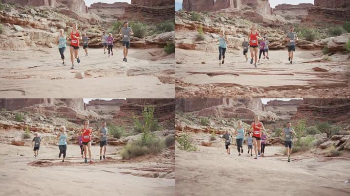 沙漠中的越野跑比赛