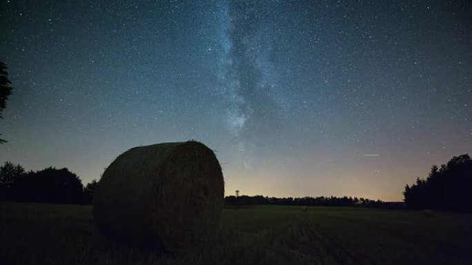 时差：银河系夜晚星空银河宇宙璀璨星云