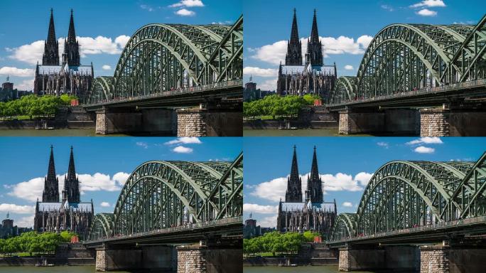 科隆大教堂科隆大教堂德国地标夜景