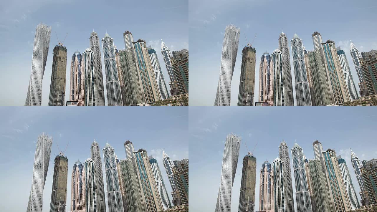 迪拜壮观的摩天大楼