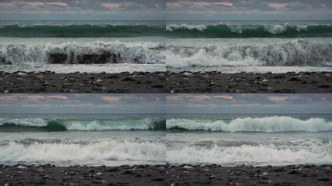 慢速莫顿：海滩上的波浪