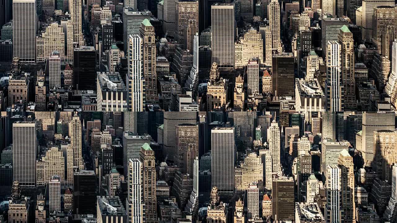 T/L HA TU摩天大楼和城市住宅区/曼哈顿，纽约市